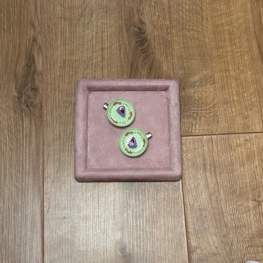 Petite Plate Clips - Green